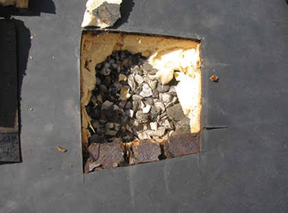 Core Area B; Slag Shown