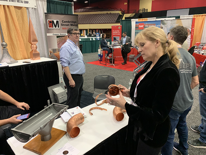 Cambridge Street Metal’s Copper Gutter Systems at NERCA Trade Show