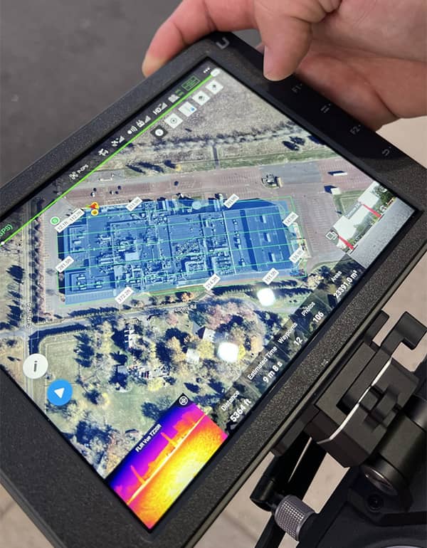 Infrared drone survey