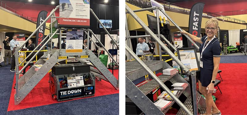 Garlock Safety Systems Crossover Stairs at NERCA Trade Show