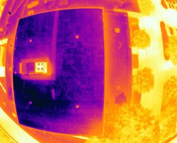 Infrared Drone Survey Thermogram