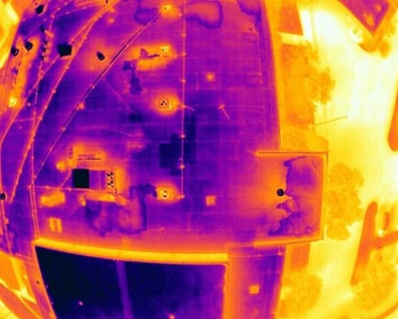 Infrared Drone Survey Thermogram