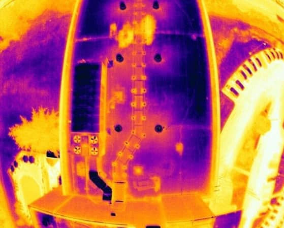 Infrared Drone Survey Thermogram
