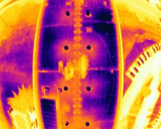 Infrared Drone Survey Thermogram