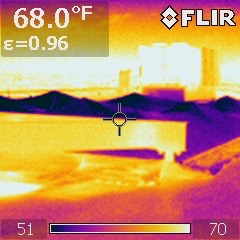 Infrared Roof Survey Thermogram