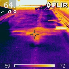 Infrared Roof Survey Thermogram