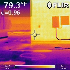 Infrared Roof Survey Thermogram