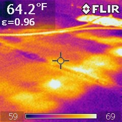Infrared Roof Survey Thermogram