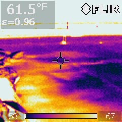 Infrared Roof Survey Thermogram
