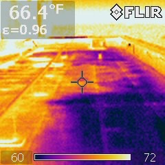 Infrared Roof Survey Thermogram