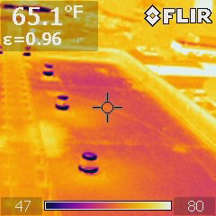 Infrared Roof Survey Thermogram