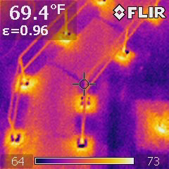 Infrared Roof Survey Thermogram
