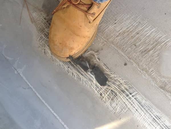 TPO membrane damage