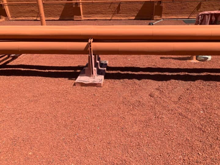 Large pitch pockets sealed with extremely elastic 1047 mastic