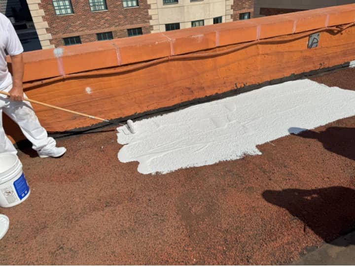 Demonstrating first layer of field coating 