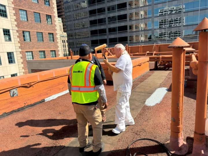 Demonstrating first layer of field coating 