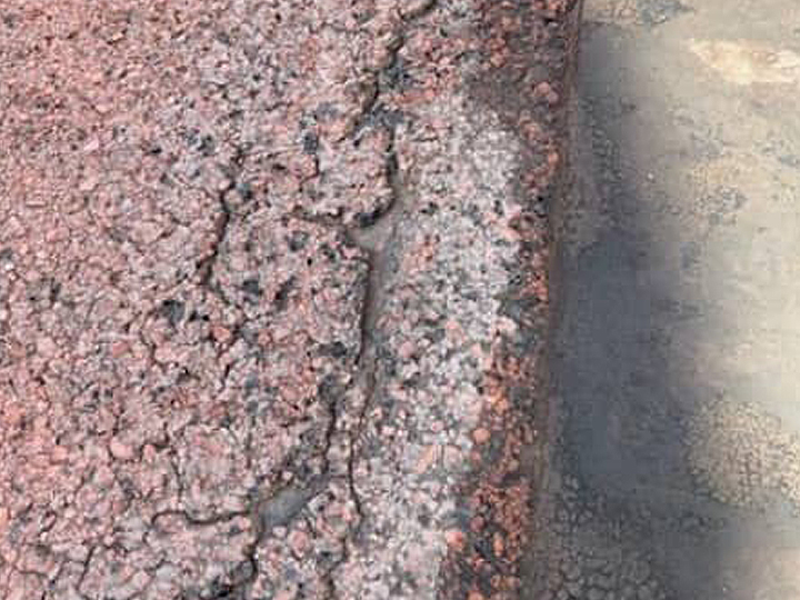 Cracks in field membrane 