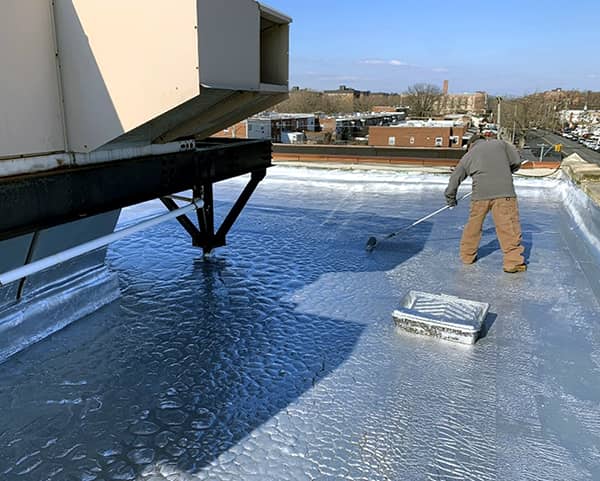 Second coat in progress 